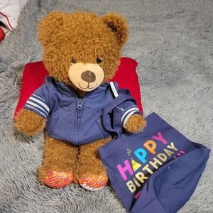 Happy Birthday Build a Bear with Mini Hand Tote.